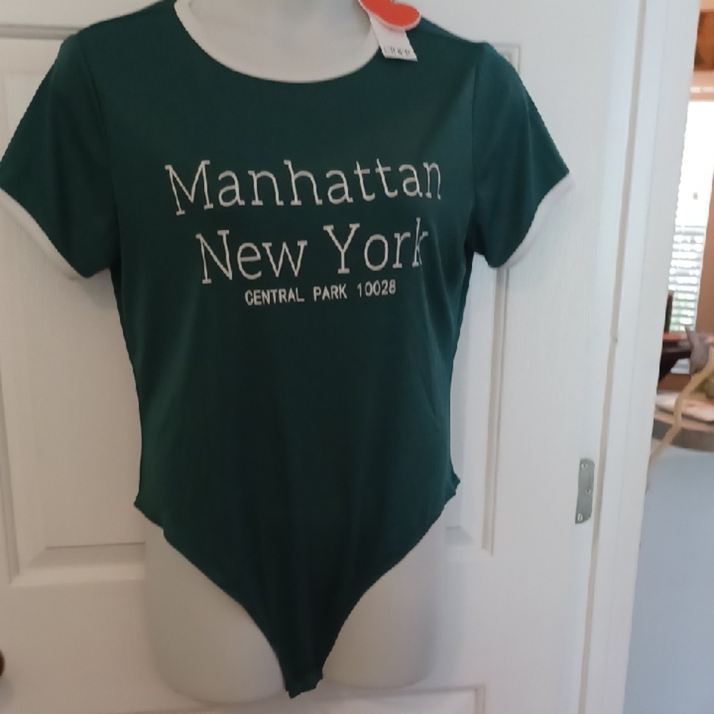 Green Manhattan New York Bodysuit